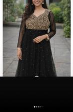 Indian Anarkali Suit, Kleding | Dames, Gelegenheidskleding, Verzenden, Zo goed als nieuw, Zwart, Overige typen