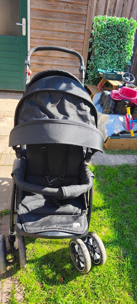 Deryan tweeling kinderwagen met regenhoes - ZGAN, Ophalen