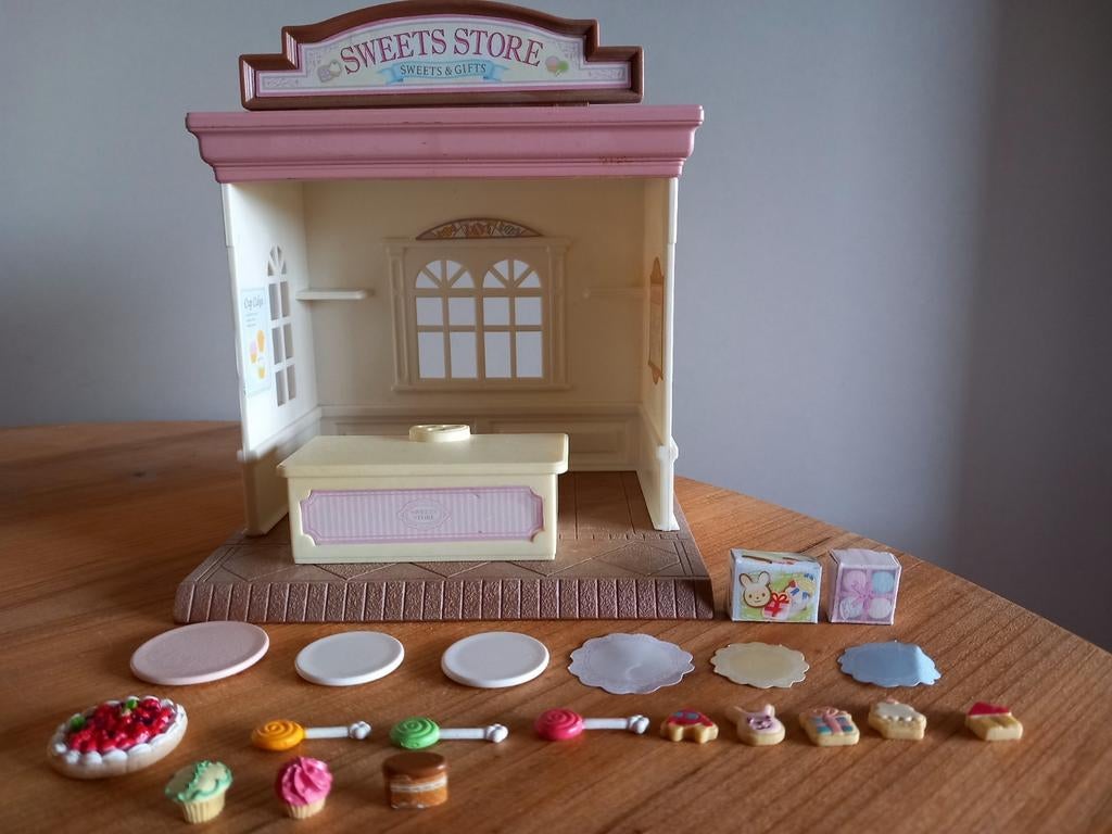 Sylvanian families klein snoepwinkeltje/sweet store, Ophalen of Verzenden, Zo goed als nieuw, Poppenhuis