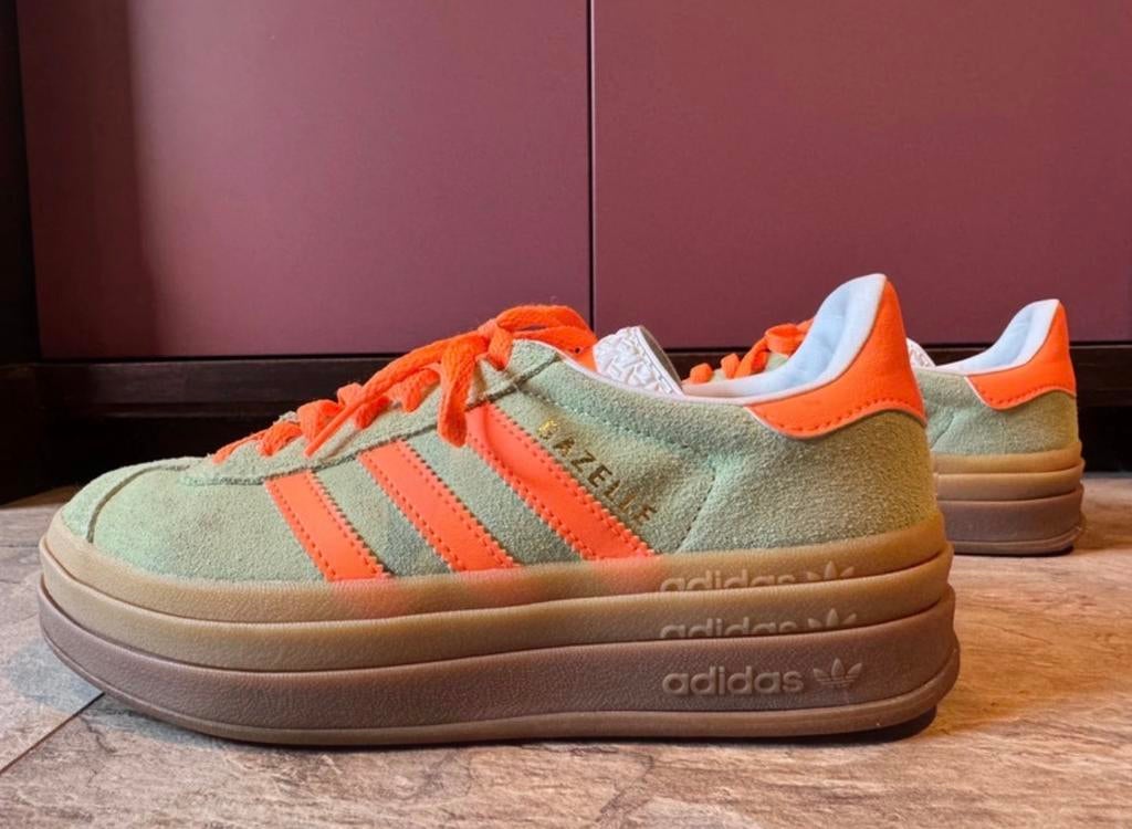 Adidas Gazelle sneakers maat 38, Ophalen of Verzenden, Gedragen, Groen, Sneakers of Gympen