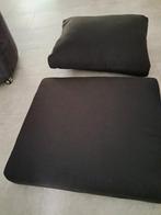 Zwarte kussenset voor bank of lounge, Ophalen of Verzenden, Gebruikt, Zwart, Rechthoekig