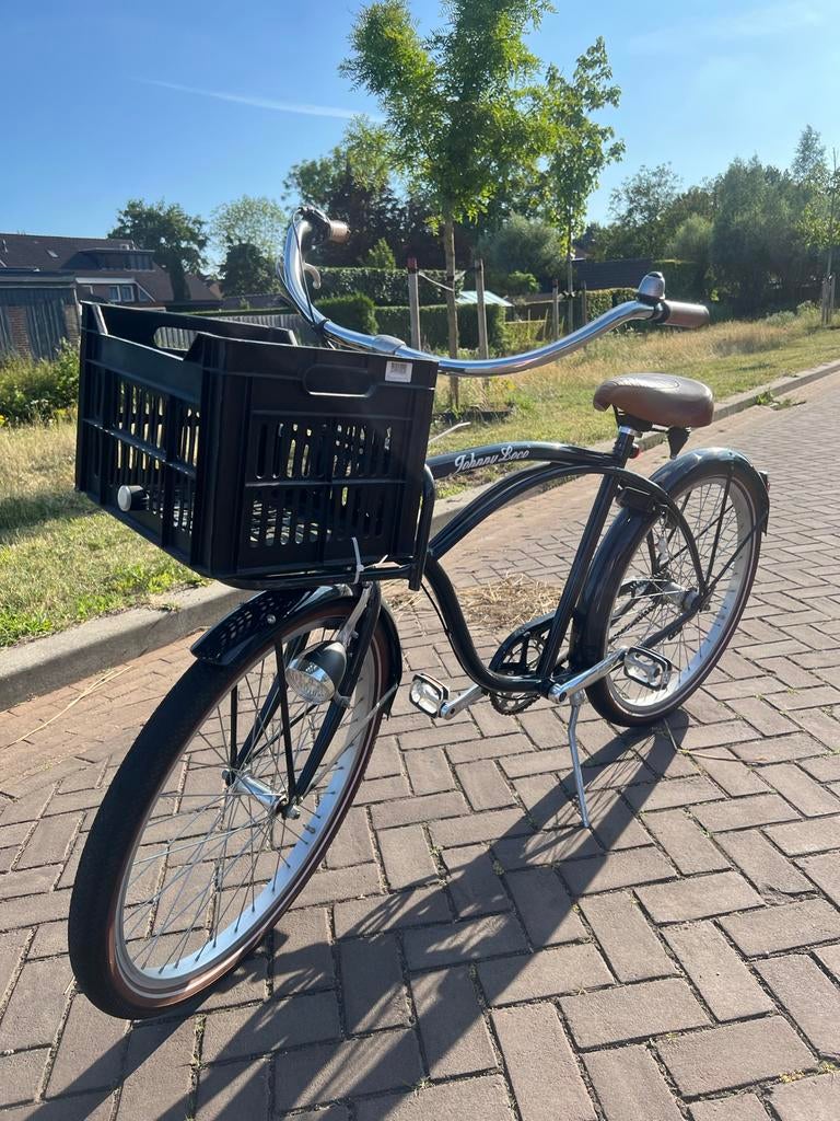 Johnny Loco fiets met kratje - Stoere transportfiets, 53 tot 56 cm, Ophalen of Verzenden, Gebruikt, Overige merken