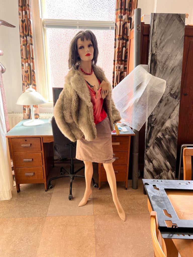 Vintage etalagepop met karakter - unieke decoratie, Antiek en Kunst, Ophalen