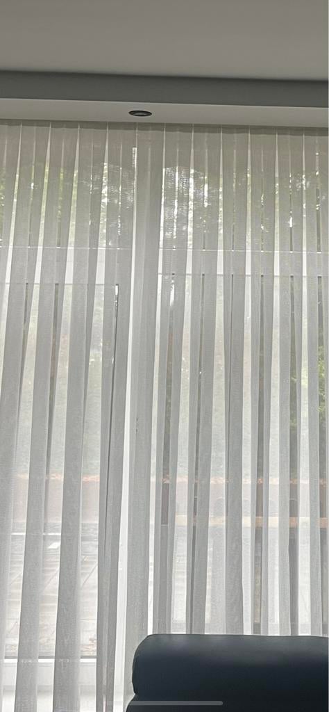 Wit gordijn vitrage 360cm breed & 245 cm hoogte, Ophalen of Verzenden, Gebruikt, Wit, 200 cm of meer