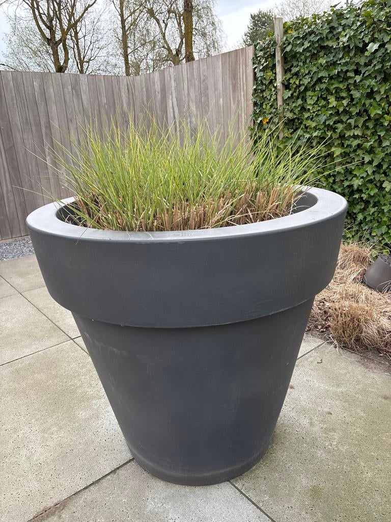 Elho Pure Round bloempot 1.20 x 1.08 hoog!!!, Tuin en Terras, Bloempotten, Ophalen, Kunststof, Gebruikt, 40 cm of meer