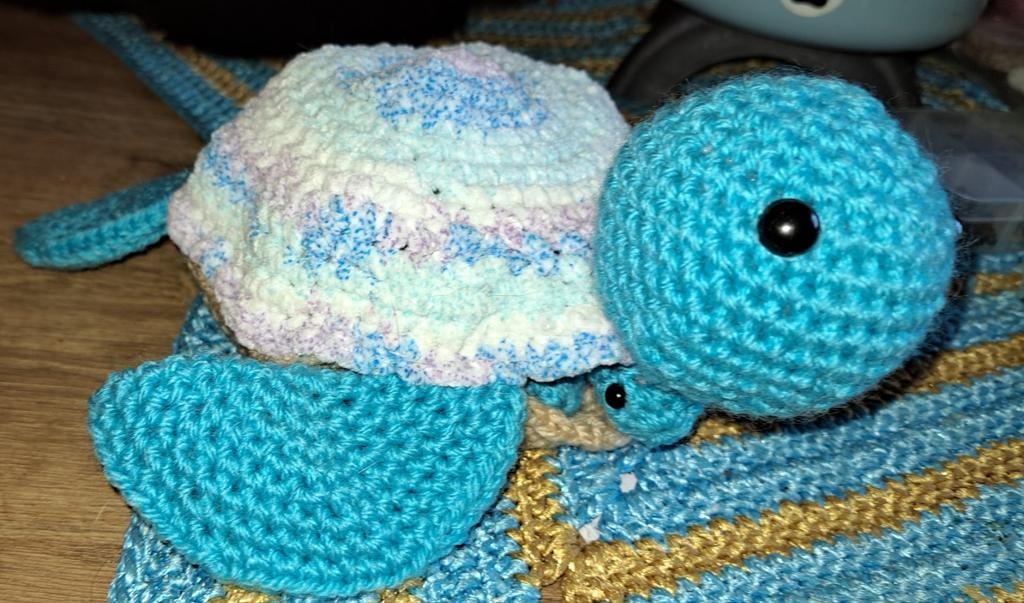Gehaakte schildpad memory, Ophalen of Verzenden, Nieuw, Haken