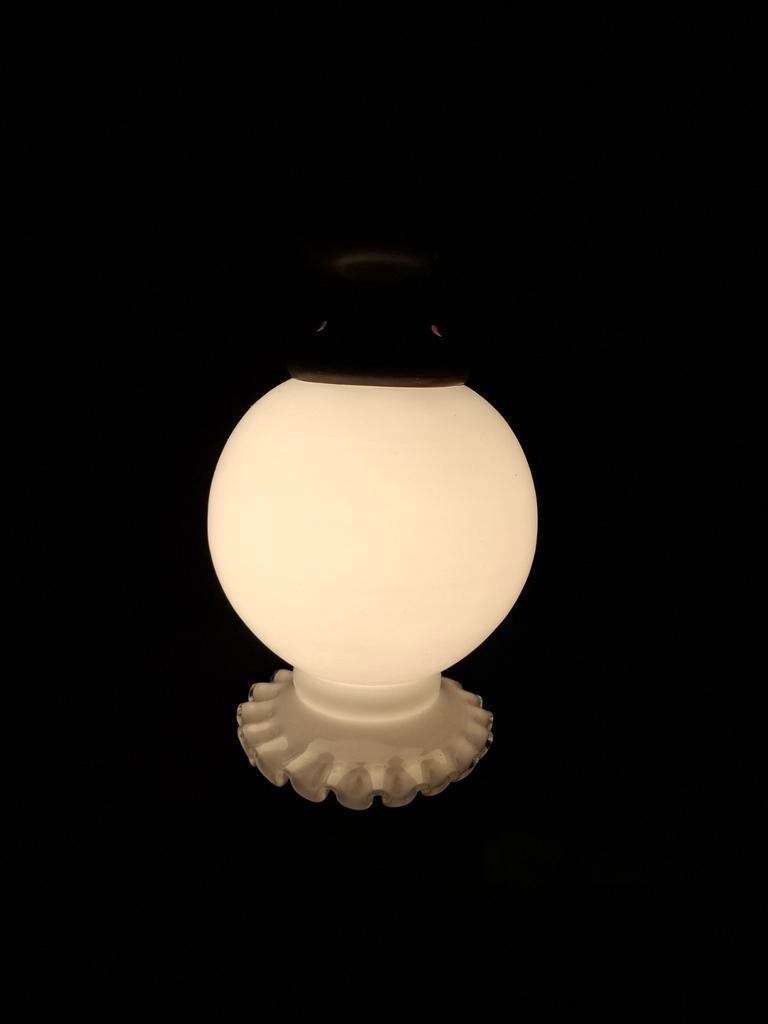 5 stuks opaline Studentenlampenkap / Victorian Acid White, Antiek en Kunst, Antiek | Lampen, Ophalen of Verzenden