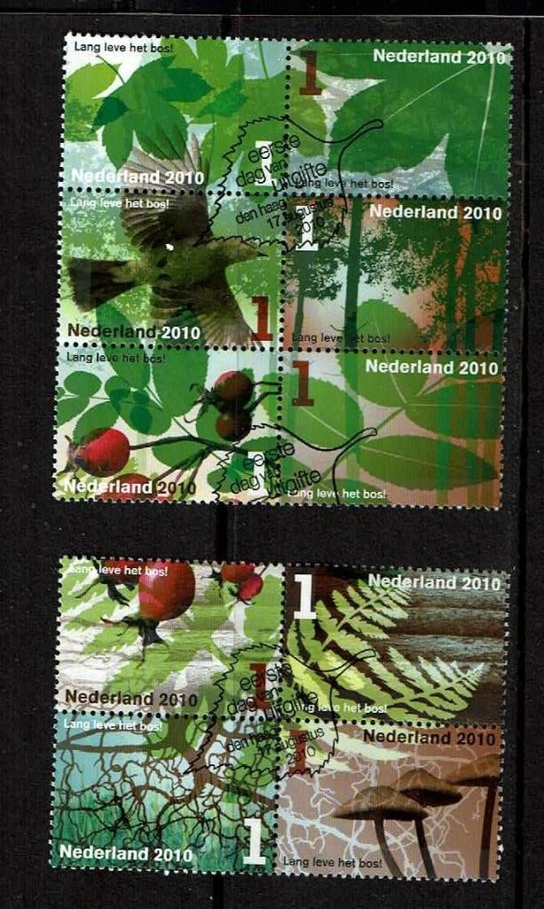 Nederland NVPH 2758-2767 gestempeld 1, Verzenden, Na 1940, Gestempeld