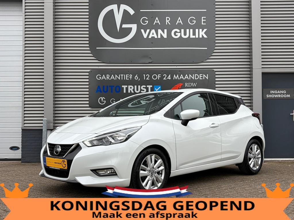 Nissan Micra 1.0 IG-T 101PK Automaat,Navi,Airco,Cruise,Isofi, Auto's, Nissan, Gebruikt, 1055 kg, Wit, Origineel Nederlands