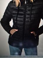 Zwarte gewatteerde jas met capuchon, Kleding | Dames, Jassen | Zomer, Ophalen, Zwart, Maat 46/48 (XL) of groter, Onbekend