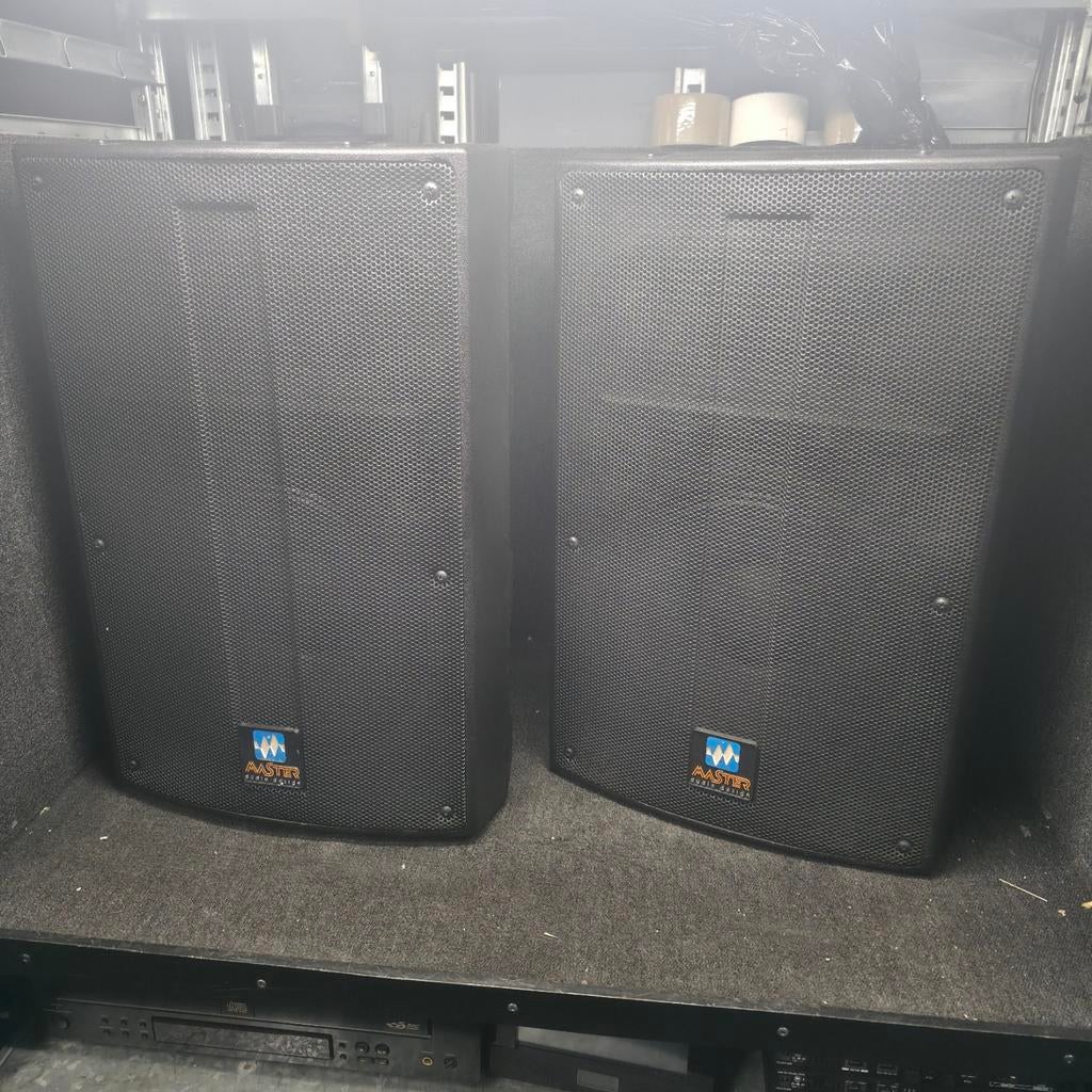 MASTER audio M-12  speakers   - klinken super, Audio, Tv en Foto, Luidsprekers, Ophalen, 120 watt of meer, Front, Rear of Stereo speakers