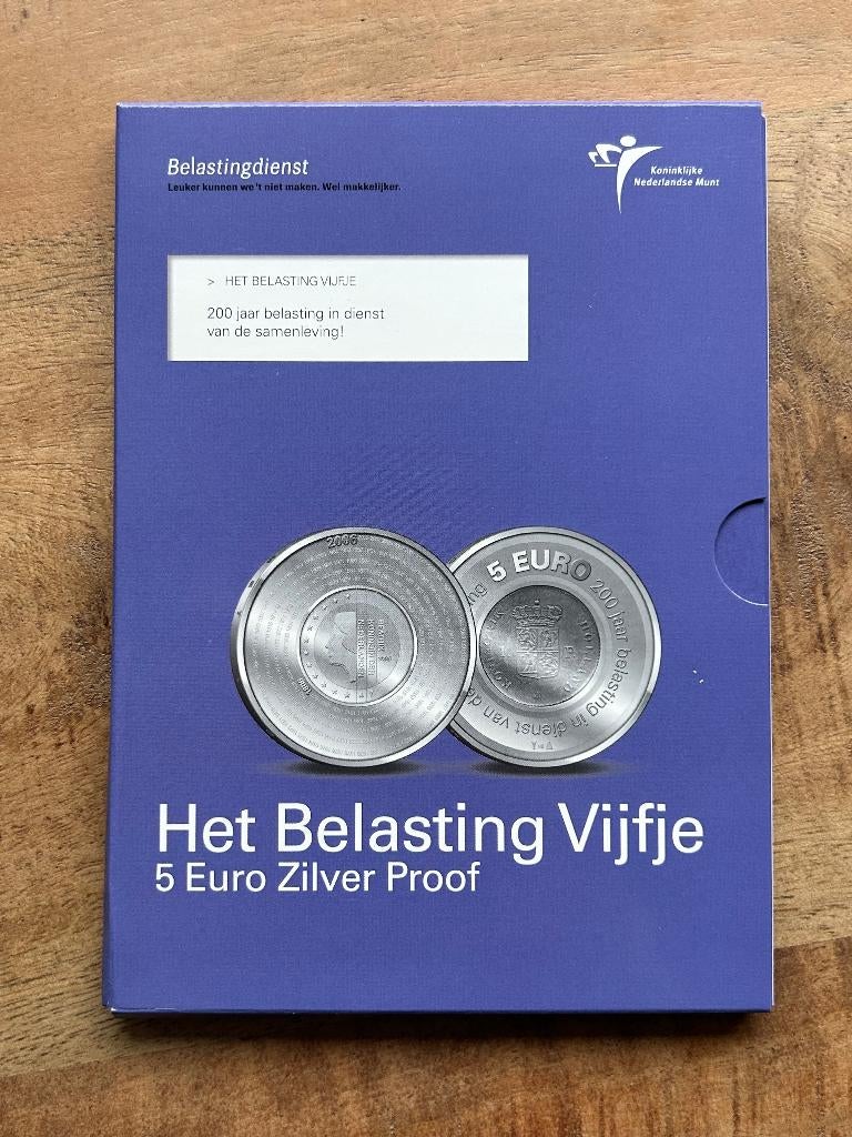 Zilveren 5 euro Het Belasting Vijfje, Ophalen of Verzenden, Koningin Beatrix, Euro's