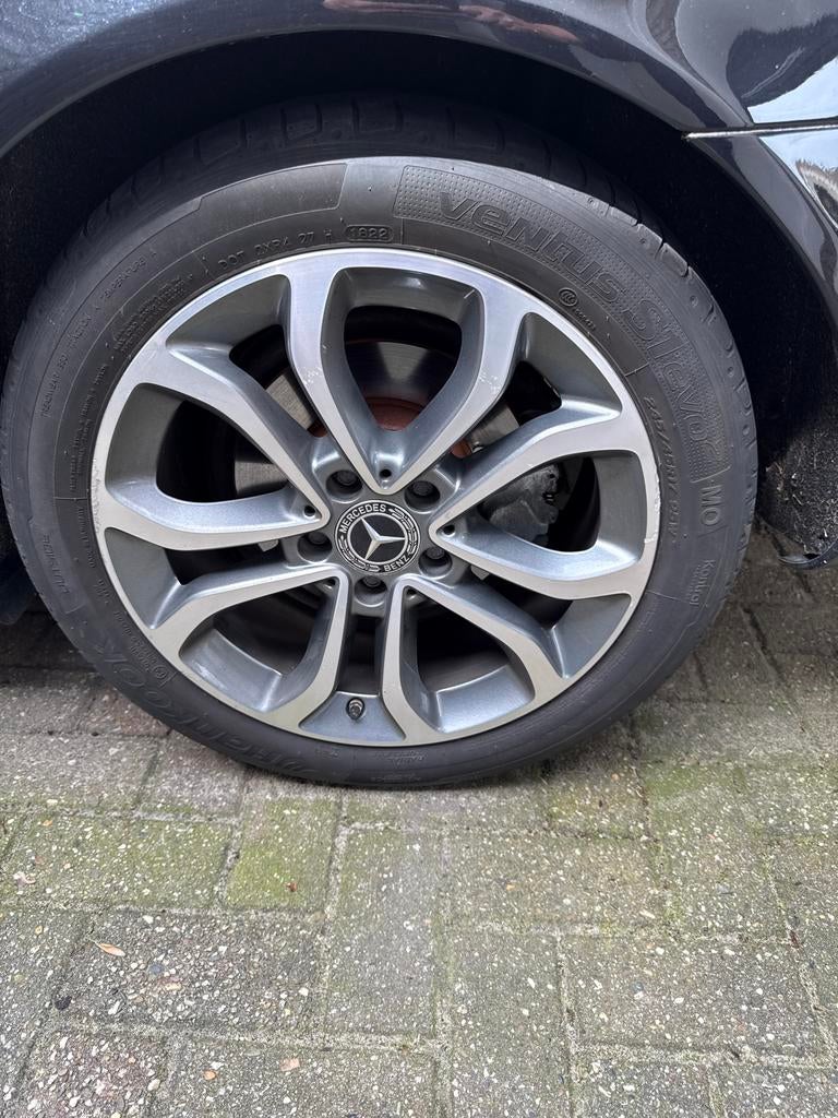 Originele Mercedes velgen 17 inch met banden, Ophalen, Gebruikt, Banden en Velgen, 17 inch