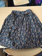 Donkerblauwe rok met bloemenprint, Kleding | Dames, Ophalen, Blauw, Onbekend, Maat 34 (XS) of kleiner