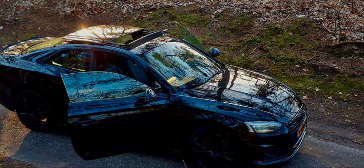 Audi A5 40 TDI 204 pk Quattro S Tronic 2021 Zwart, Auto's, Audi, Particulier, A5, 4x4, Achteruitrijcamera, Adaptieve lichten, Adaptive Cruise Control