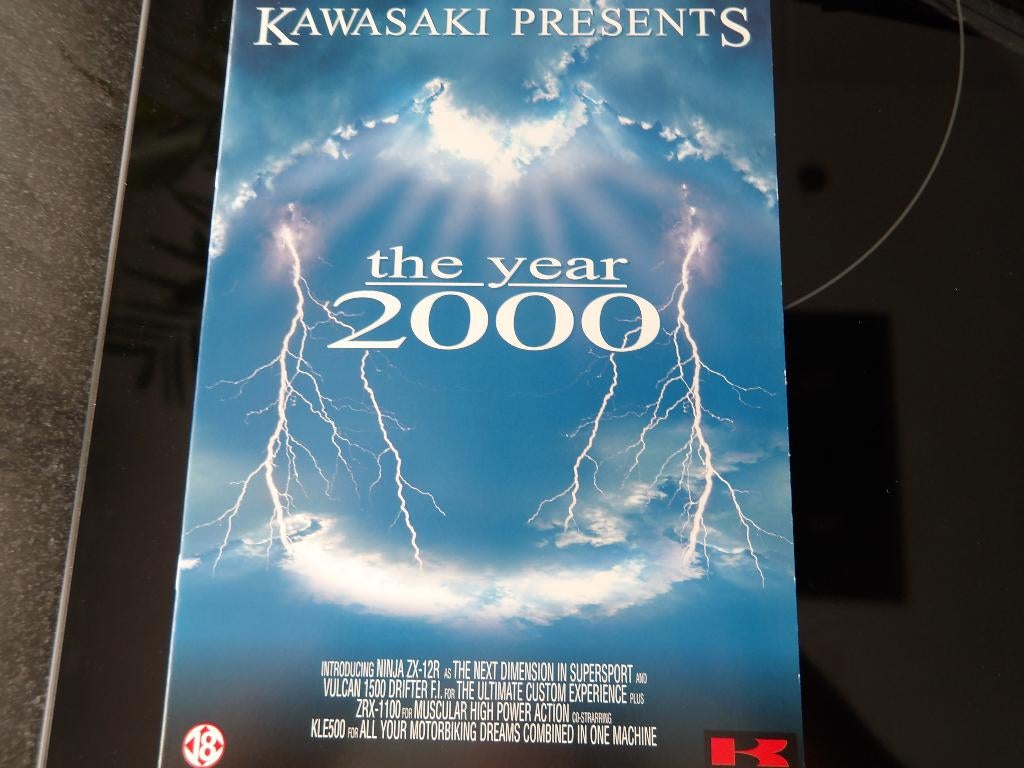 Folder Kawasaki The Year 2000, Verzenden, Kawasaki