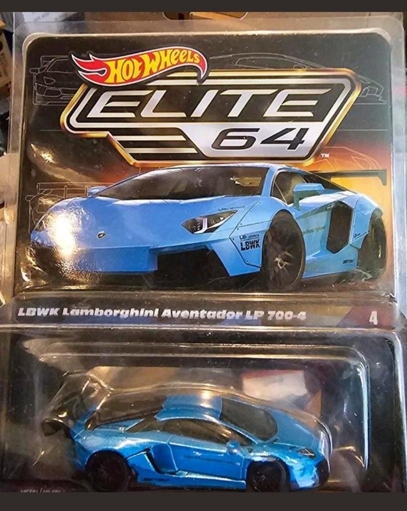 Hot Wheels Elite 64 LBWK Lamborghini Aventador, Nieuw, Ophalen of Verzenden, 333 Continental Boulevard, El Segundo, CA 90245, USA
