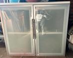 Ikea hangkastje met melkglazen deuren (80x53x70 cm), Ophalen, Gebruikt