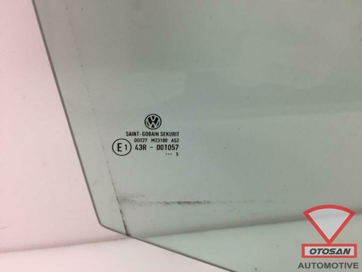 vw golf v 5 05 09 ruit raam portier deur rechts achter, Auto-onderdelen, Ruiten en Toebehoren, Gebruikt, Volkswagen, Volkswagen AG