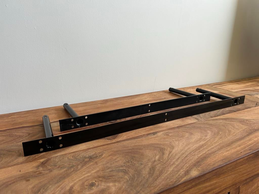 Zwarte blinde plankdragers, 2 stuks, Huis en Inrichting, Woonaccessoires | Wandplanken en Boekenplanken, Ophalen of Verzenden