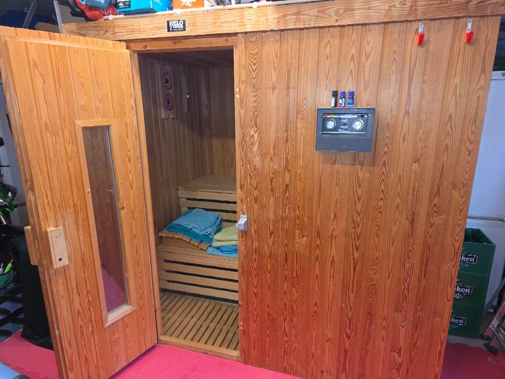 Compacte Houten Sauna - Perfect voor Thuisontspanning, Ophalen, Gebruikt, Fins of Traditioneel, Complete sauna