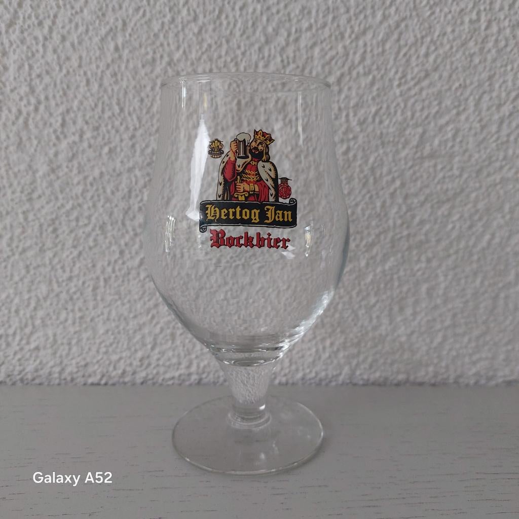 Hertog Jan Bockbier glas logo 6, Verzamelen, Ophalen of Verzenden, Nieuw, Glas of Glazen, Hertog Jan