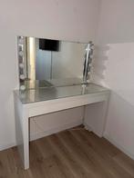 Make up tafel wit met spiegel en verlichting, Ophalen of Verzenden, Zo goed als nieuw, 50 tot 100 cm, Minder dan 100 cm