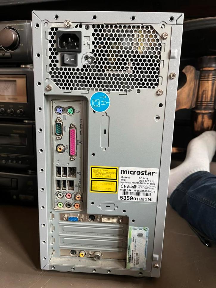 Microstar PC MT6 - Vintage Desktop Computer, Computers en Software, Desktop Pc's, Gebruikt, Onbekend, HDD, Minder dan 4 GB, Ophalen of Verzenden