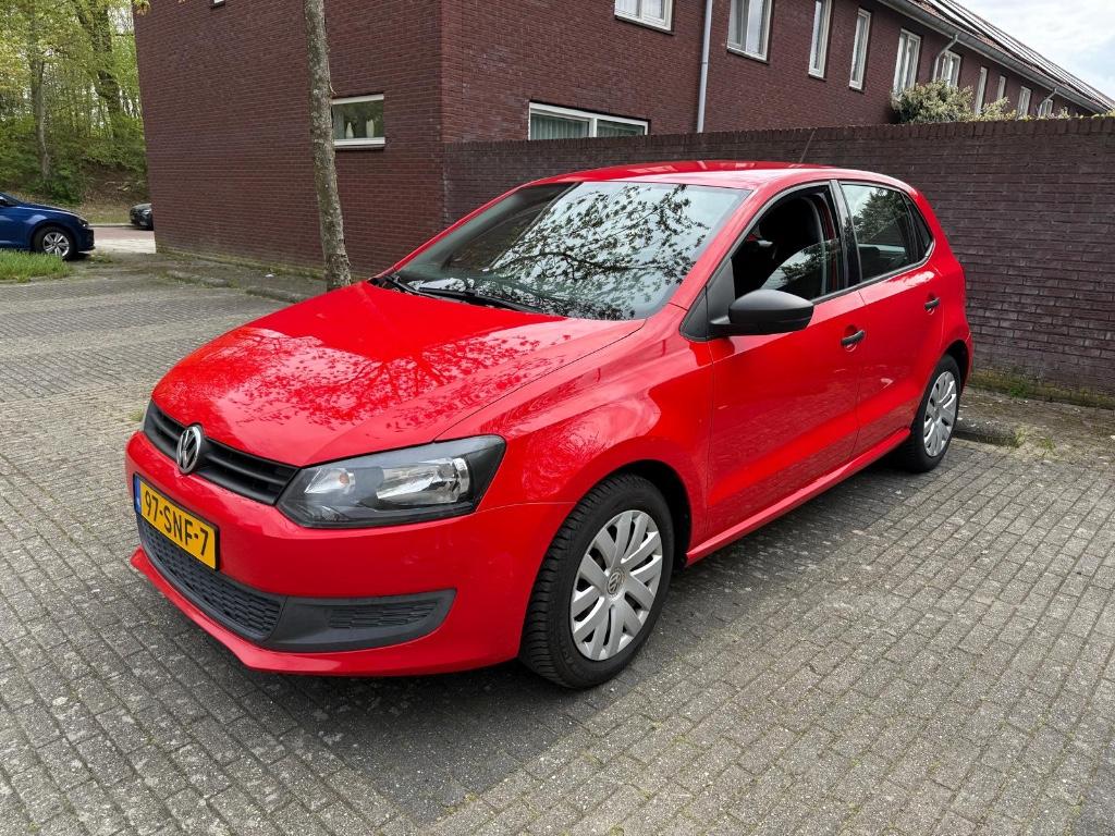 Volkswagen Polo 1.2 TDI 55KW BM 2011 Rood, Auto's, Voorwielaandrijving, Euro 5, Stof, 1199 cc