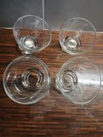 Decoratieve glazen schaaltjes met schuine rand (set van 4), Ophalen of Verzenden