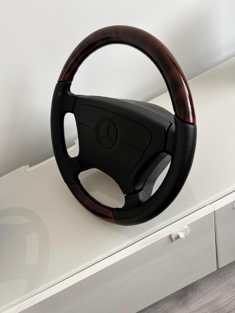 Mercedes Houten Stuur w124 - w201 _ w202 - w140 - w210, Ophalen of Verzenden, Nieuw, Mercedes-Benz