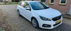 Peugeot 308 SW 2018, Carplay, Airco, Trekhaak, Facelift NAP, Voorwielaandrijving, Stof, 4 cilinders, Wit