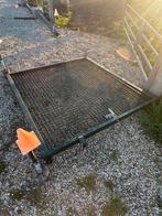 Zwart Dubbelstaafshek met Draaipoort - 190x200 cm, Ophalen, Met poort, Gebruikt, Dubbelstaafmat hekwerk