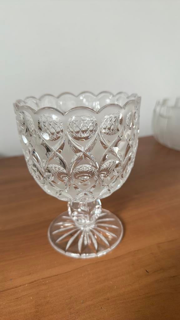 Bonbons schaal, antiek, kristal, Antiek en Kunst, Antiek | Glas en Kristal, Ophalen of Verzenden