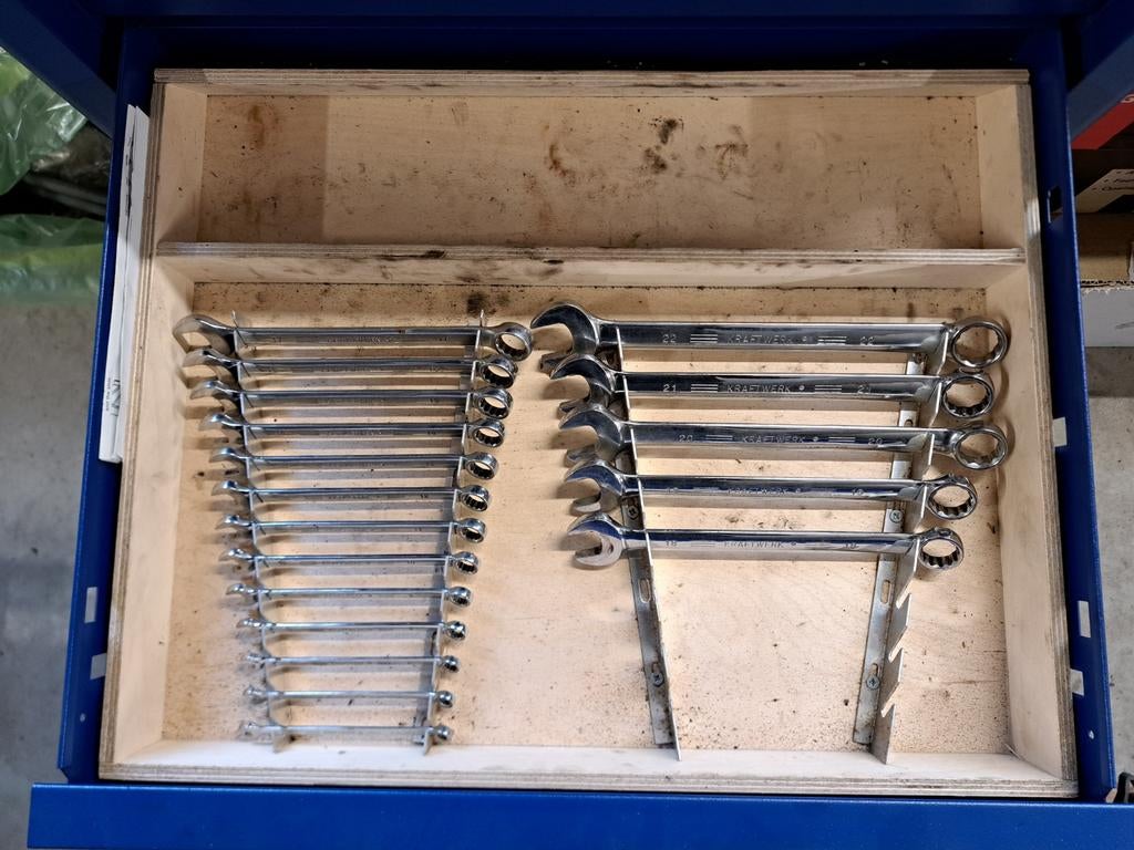 Kraftwerk steekring sleutel set met kist inleg, Auto diversen, Ophalen