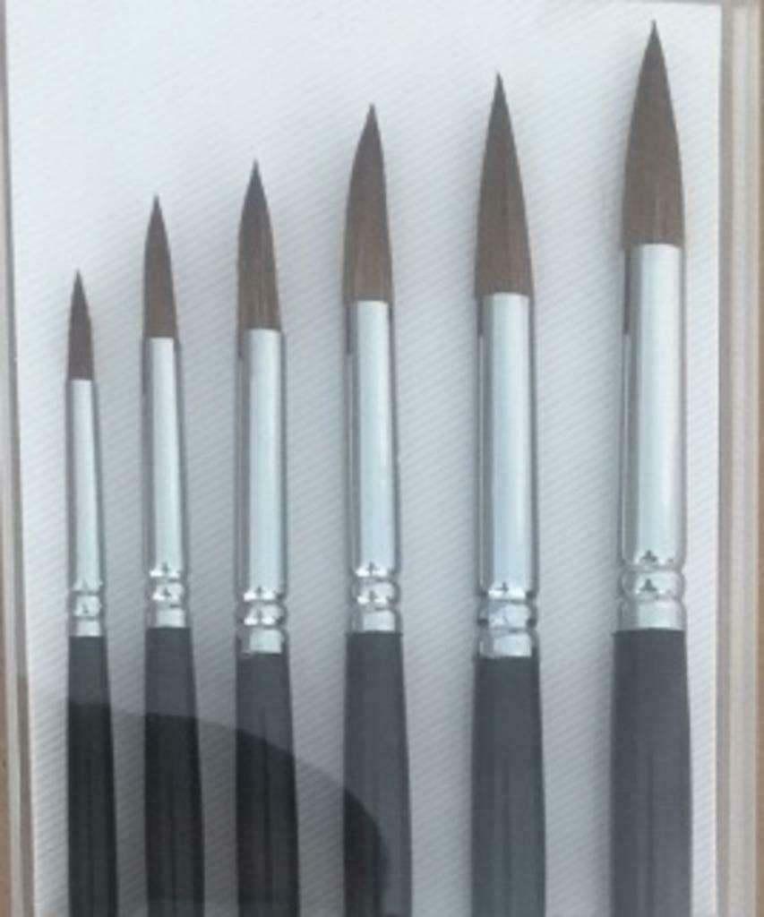 Serie Ronde penselen marterhaar., Ophalen of Verzenden