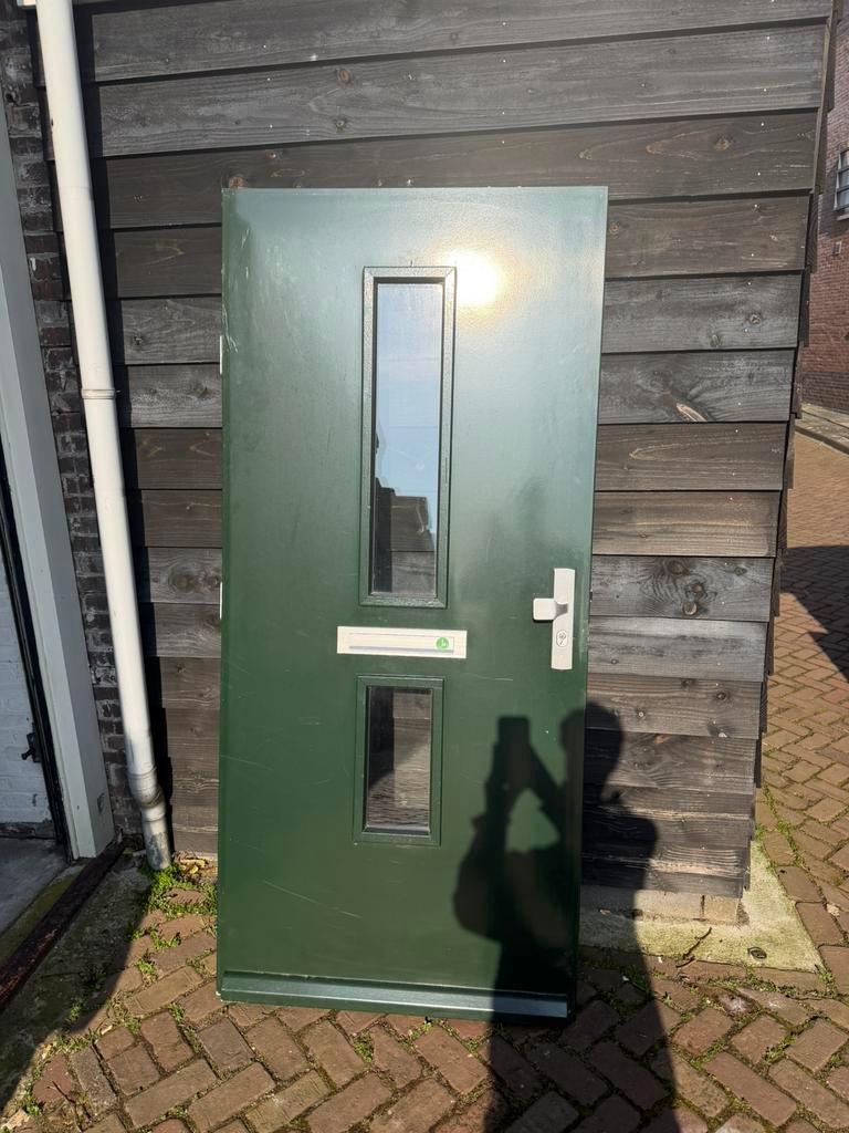 Voordeur, Doe-het-zelf en Verbouw, Deuren en Horren, Ophalen, 80 tot 100 cm, 200 tot 215 cm, Hout