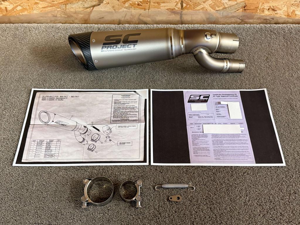 SC Project S1 titanium uitlaat demper BMW S1000RR 2017 2018, SC Project, Gebruikt, Viale Lombardia 12, Cassinetta di Lugagnano, MI, 20081, IT