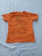 Oranje T-shirt met T-Rex print - 'King of the Dinosaurs', Zeeman, Ophalen of Verzenden, Zo goed als nieuw, Shirt of Longsleeve