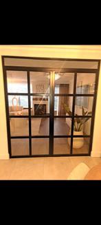 Stalen deuren met kozijn te koop wegens verbouwing, Gebruikt, Binnendeur, Ophalen of Verzenden, Glas