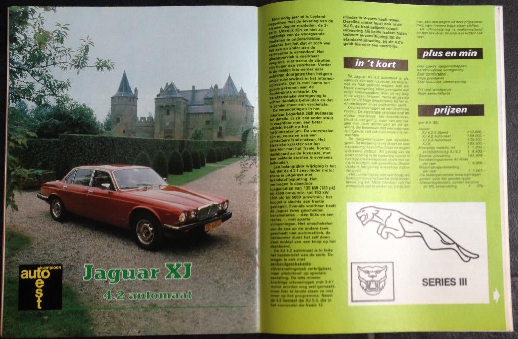 Jaguar XJ ( 3,4 - 4,2 - series 3 ) testen in Autokampioen, Gelezen, Ophalen of Verzenden, Autokampioen, Overige merken