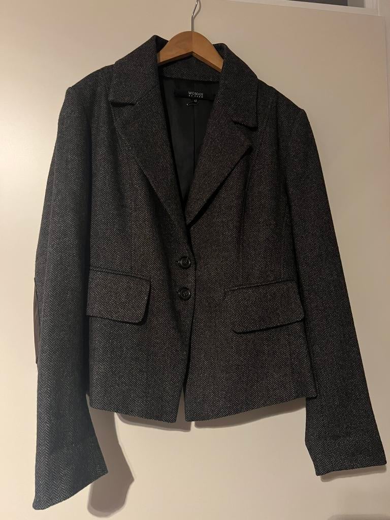 Woman by Earn mooi wollen jasje/ maat 42, Kleding | Dames, Bruin, Verzenden, Maat 42/44 (L), Nieuw