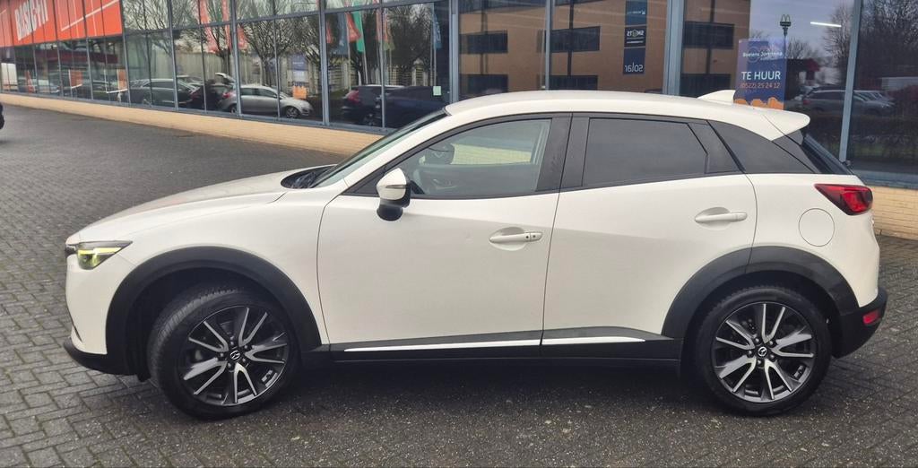 Mazda CX-3 1.5 Skyactiv-d 105 77KW 2018 Wit, Auto's, Mazda, Voorwielaandrijving, Zwart, 4 cilinders, Lichtsensor