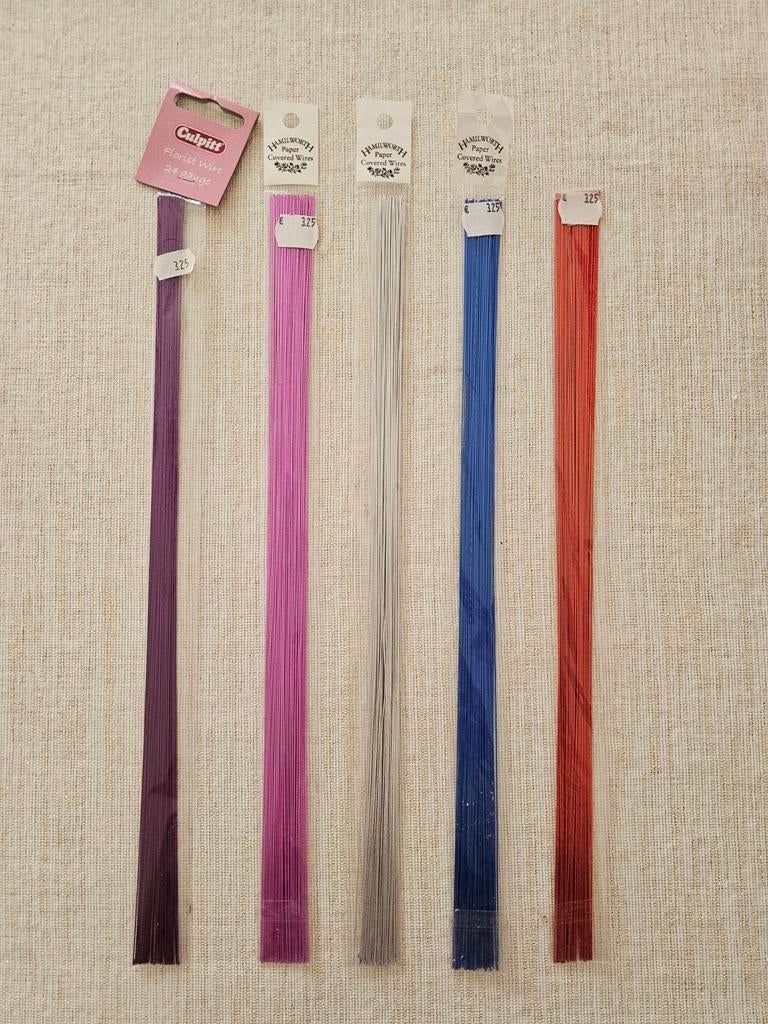 Florist wire / Bloemendraad set/5, Hobby en Vrije tijd, Taarten en Cupcakes maken, Ophalen of Verzenden, Zo goed als nieuw