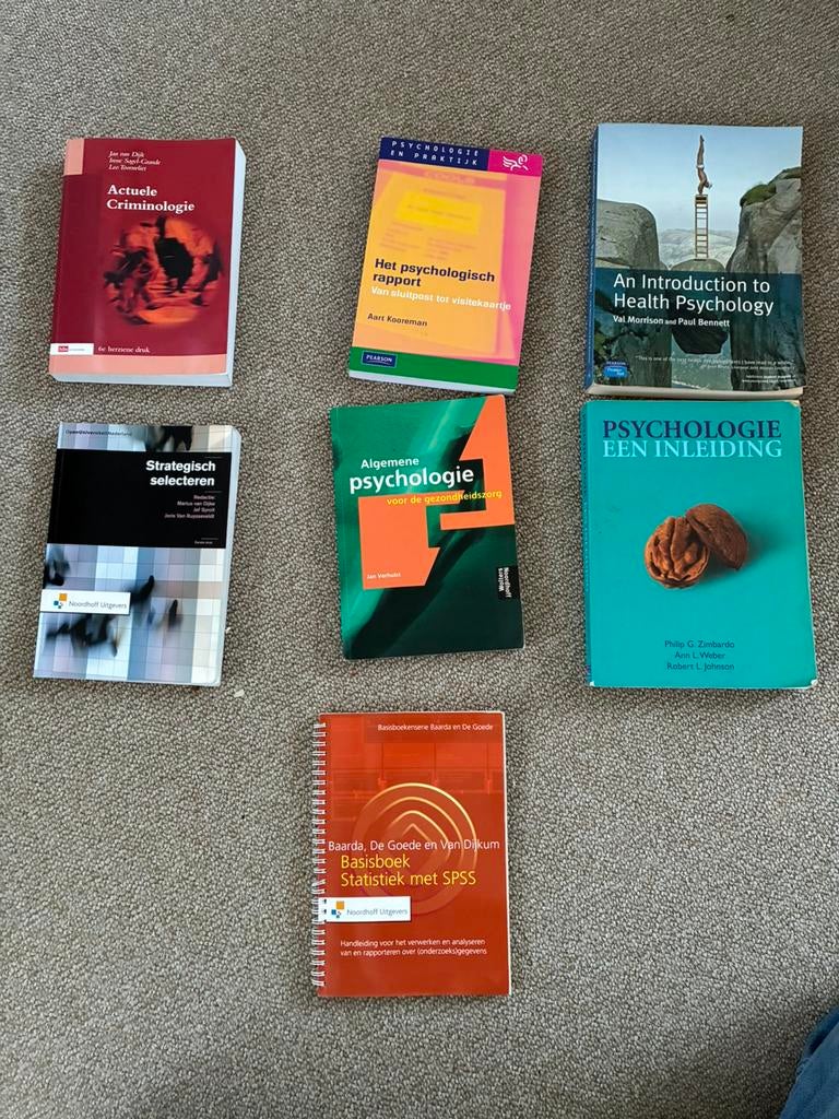 Studieboeken opleiding Toegepaste Psychologie, Boeken, Ophalen of Verzenden, Gamma, Zo goed als nieuw, HBO