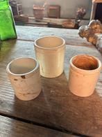 Set oude zalfpotjes, Antiek en Kunst, Ophalen of Verzenden
