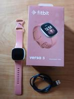 Fitbit Versa 3 Smartwatch + GPS - Roze, Sieraden, Tassen en Uiterlijk, Smartwatches, GPS, Ophalen of Verzenden, Zo goed als nieuw