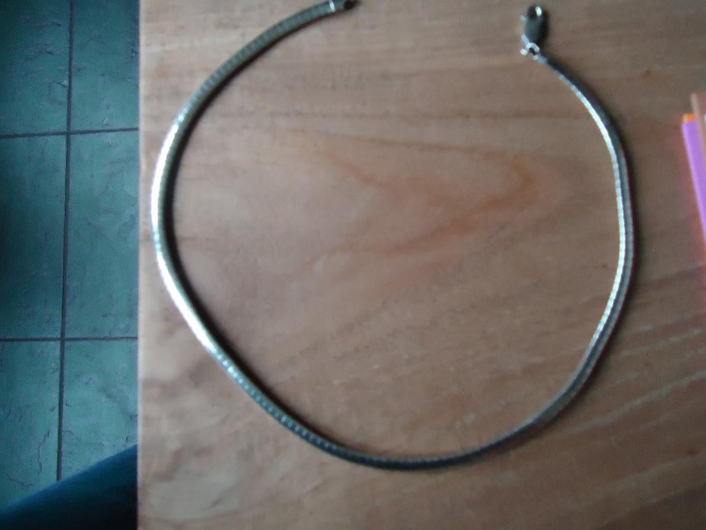 mooie echt zilveren ketting omega in goede staat 925 gemerkt, Sieraden, Tassen en Uiterlijk, Kettingen, Ophalen of Verzenden, Gebruikt