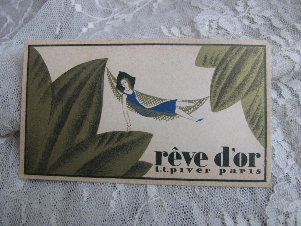 Oud Frans Parfum Reclame Kaartje - Réve 'd Or LT Piver Paris, Verzenden