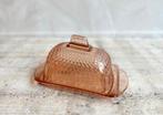 Vintage roze glas stolp kaas stolp, Overige kleuren, -, -, Ophalen of Verzenden